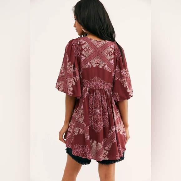 FREE PEOPLE Girl Talk Tunic In Pink - Picture 2 of 6